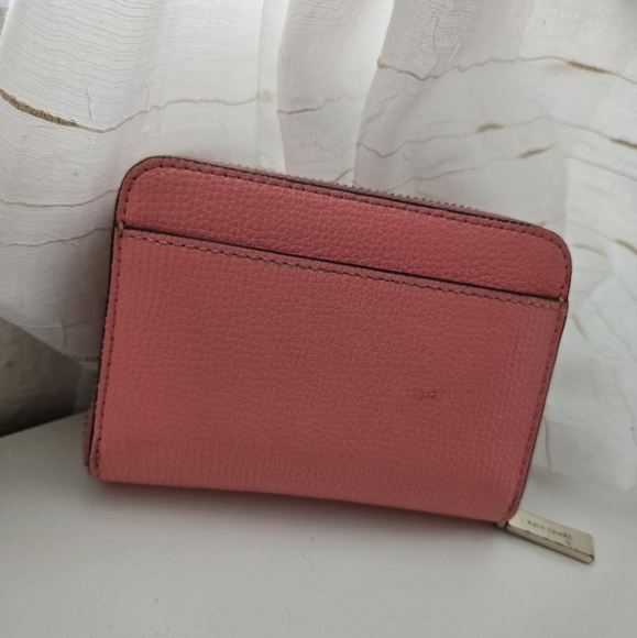Kate Spade Leather Pink Wallet Poppy - Picture 5 of 8